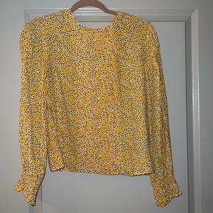 Yellow Floral Blouse